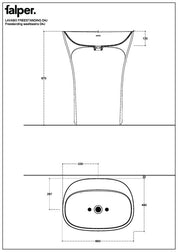 FALPER SCOOP LAVABO FREESTANDING