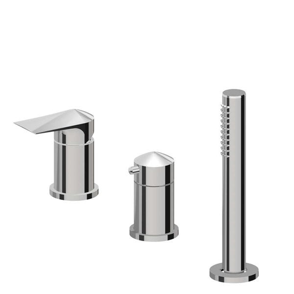 NEWFORM DELTA MIX GRUPPO BORDO VASCA CON DEVIATORE E DOCCETTA