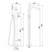 TREEMME ARCHÉ FREESTANDING SINGLE-LEVER BATH MIXER