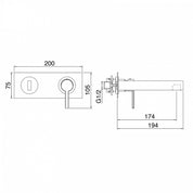 TREEMME TIME-TIME OUT OUT MISCELATORE MONOCOMANDO LAVABO A INCASSO 174