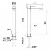 TREEMME TIME-TIME OUT SINGLE-LEVER TALL BASIN MIXER 251
