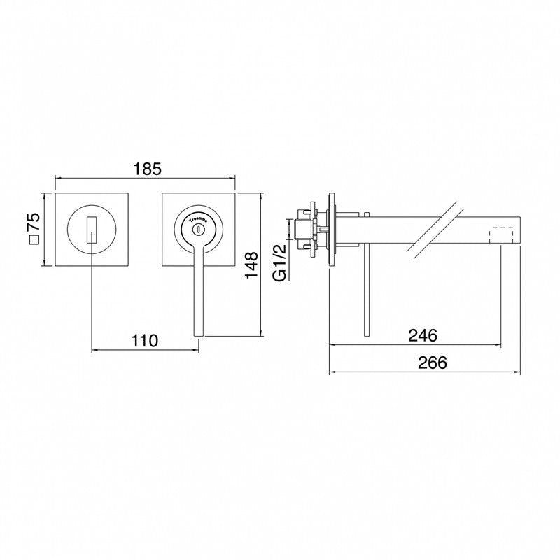 TREEMME TIME - TIME OUT BUILT-IN BASIN MIXER 246