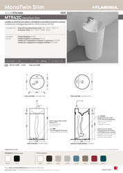 FLAMINIA MONOTWIN SLIM FREESTANDING BASIN
