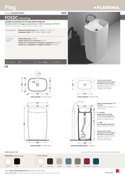 FLAMINIA MONOFLAG LAVABO FREESTANDING