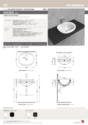 FLAMINIA IO 60 LAVABO INCASSO