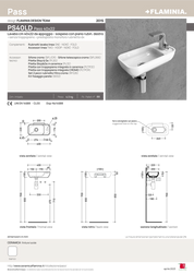 FLAMINIA PASS COUNTERTOP-WALL BASIN