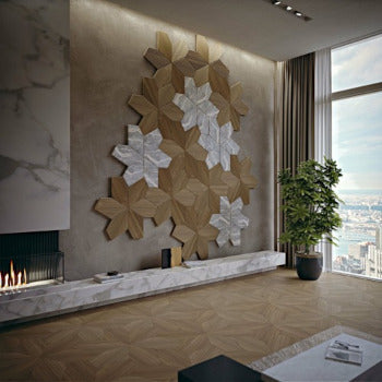 bonanno-negozio-shop-sanitari-rubinetteria-wc-bidet-bagno-docce-vasche- BOISERIE -FOGLIE-D'ORO-AZALEA3D
