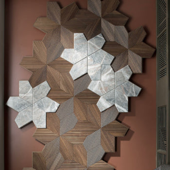 FOGLIE D'ORO BOISERIE MODULARI 3D RELEVO AZALEA 3D E AZALEA 3D ART