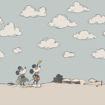 SANDERSON CARTA DA PARATI MICKEY IN THE CLOUDS SEA SALT