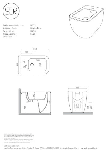 SDR NEOS BIDET A TERRA
