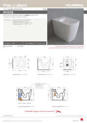 FLAMINIA PLAY VASO GOSILENT E SCARICO S/P