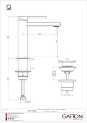 GATTONI RUBINETTERIA COLOR MIX LAVABO MONOCOMANDO CON PILETTA