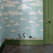 SANDERSON CARTA DA PARATI MICKEY IN THE CLOUDS SEA SALT